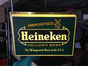 Vintage HEINEKEN - Lighted Sign - 11 12 x 8 14