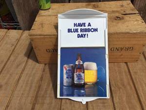 Vintage PABST Have a Blue Ribbon Day 2 Sided - Adjustable Sign