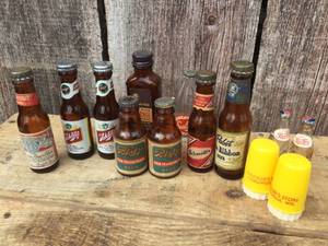 Vintage Beer Sampler BottlesShakers - Schmidts - Blatz - Schlitz - Bud - Other