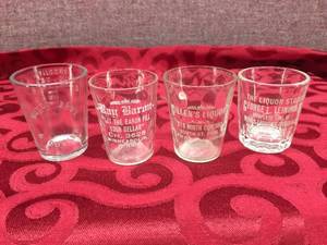 Antique PRE-PROHIBITION Shot Glasses - MPLSSt Paul Area