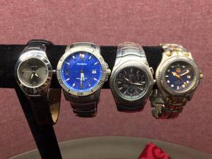 (4) Mens Watches LORUS - ARMITRON - CITIZEN - TAG HEUER