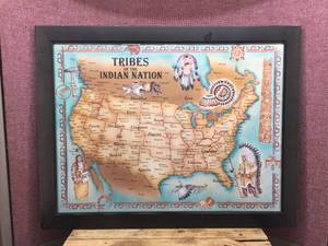 Framed Poster - TRIBES of the INDIAN NATION - 27 x 21