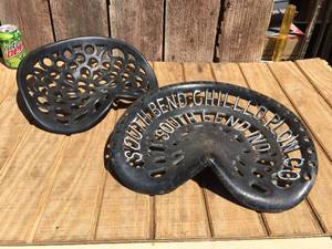 OLD SOUTH BEND CHILLED PLOW CO. - Cast Tractor Seat  Other