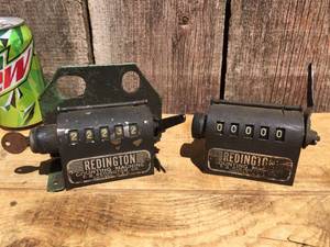(2) Vintage REDINGTON Counting Machines - Working