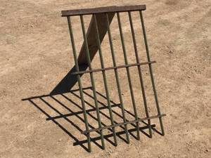 Antique Heavy Iron Bars - JailBank Window From SW U.S.