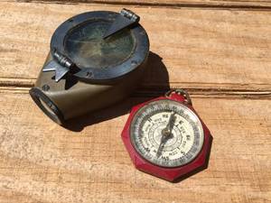 2 Vintage Compasses Boy Scouts of America - SPERRY MARK VII Military