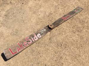 Vintage Carved Wood Airplane Propeller - Bar Advertiser 66