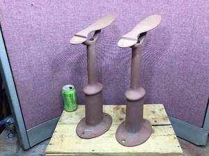 Vintage Pair Cobbler Boot StandAnvil - 18