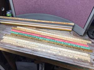 Vintage Advertiser Yard Stick Collection - Multiple Pics