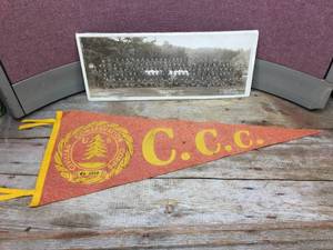 Vintage C.C.C. Civilian Conservation Corps - Banner  Photo