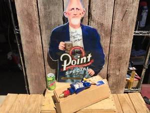 Rare STEVENS POINT St Benedicts Winter Ale Tap Handle  Sign