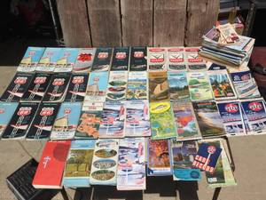 Large Group Mostly Vintage Travel Guides - Road MapsOil Companies