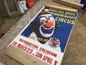 (2) Vintage Original RINGLING BROS and BARNUM  BAILEY Circus Posters