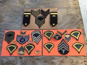 Displays with Military Patches