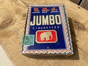 Vintage V.M.J. Jumbo Cigarettes Box - Unopenedwith Contents