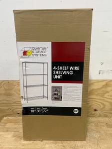 Quantum Storage Systems 4-Shelf Wire Shelving Unit