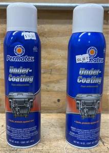 Permatex Under-Coating lot of 2 Msrp $32.40