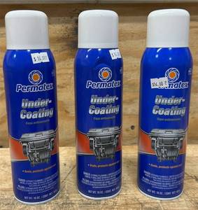 Permatex Under-Coating lot of 3 Msrp $48.60