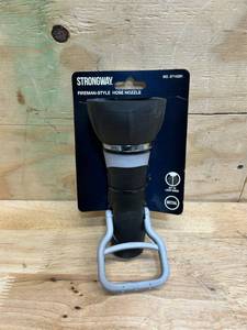 Strongway Garden Hose Fireman Nozzle, 34in. Connection, 200 PSI, Adjustable Spray, Model #202506006001