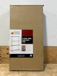 Quantum Storage Systems 4-Shelf Wire Shelving Unit