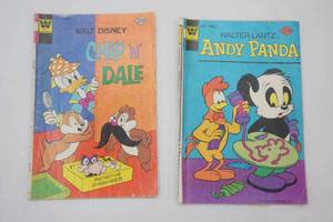 2ct Vintage Comics Whitman. Walt Disney Chip N Dale, No. 41, August, 1976 Walter Lantz Andy Panda, No. 14, July, 1976.
