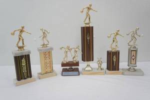 Vintage Womens Bowling Trophies
