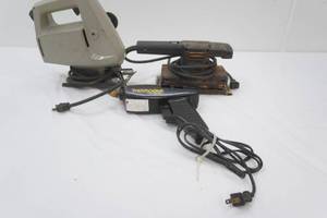 Power Tools Jigsaw, sander, heavy-duty hot glue gun