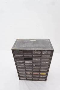Craftsman Small Hardware Organizer and Contents 13x6.5x 20