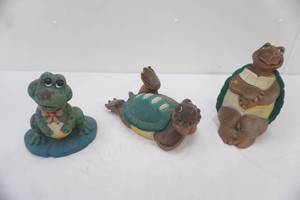 (3ct) Vintage Art Line Garden Statues (resinpoly mold)