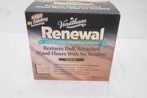 NewNever Used Rust-Oleum Varathane Renewal No-Sanding Floor Refinishing Kit wSatin Finish