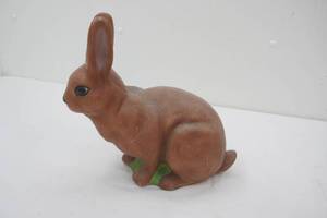Vintage Bunny Rabbit Cement Garden Statue