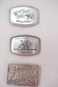 3ct Vintage Pewter Belt Buckles