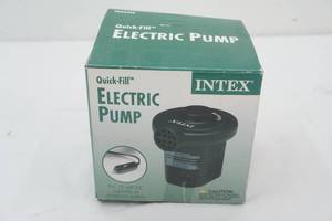 Intex Quick-Fill Electric Pump. 12V DC cigarette or accessory outlet. newlike new condition