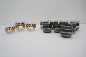 Vintage Libby Camelot Rocks Glasses 8ct Vintage 1960a Federal Glass Roly-Poly Cocktail Glasses