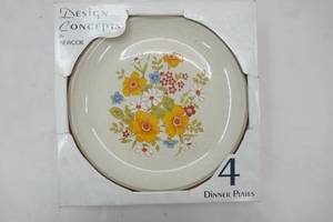 Vintage Hearthside Bordeaux Stoneware Dinner Plates (5ct)