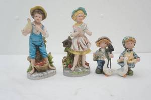 Vintage Homco Porcelain & Resin Figurines