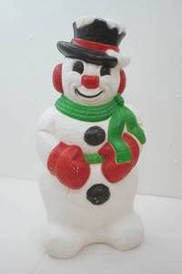 Vintage Light-Up Snowman Blow Mold 30 tall
