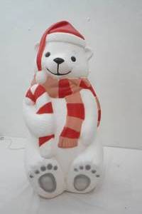 Vintage Coca-Cola Polar Bear Light-Up Blow Mold. 30 tall