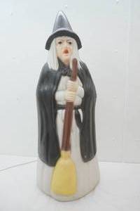 Vintage Light-Up Witch Blow Mold 39 tall