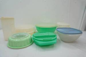 Tupperware & Other Food Storage Containers wlids. divided veggie tray, large mixingserving bowl and more