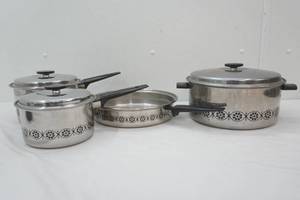 Vintage Ekco Stainless Steel Pots and Pans