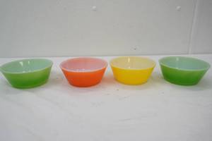 Vintage Anchor Hocking Milk Glass Hot Cereal Bowls (4ct)