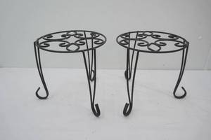 Metal Plant Stands 10  tall by 10 diameter