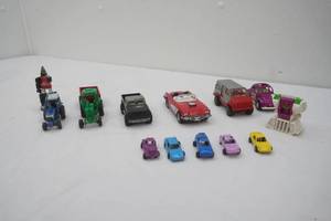 Vintage Diecast Cars. Tonka, Tractors and other