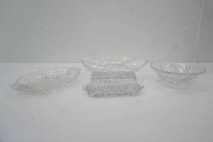 Vintage Anchor Hocking Star of David Pieces