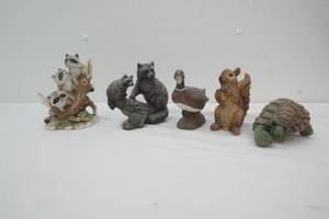Wildlife Figurines. CeramicPorcelainResin