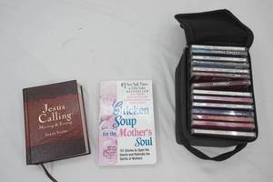 Country CDs & Travel Case, Jesus Calling Devotional Book & Chicken Noodle Soup For The Soul