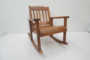 Vintage Wooden Childs Rocking Chair