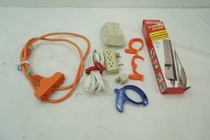 Household Extension Cords, Power Strip, Adaptors, Cable Clips