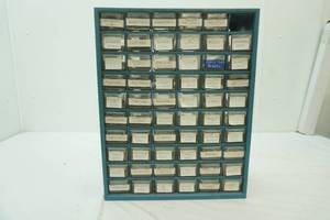 Small Hardware Organizer and Contents 14.5x6.25x 18
